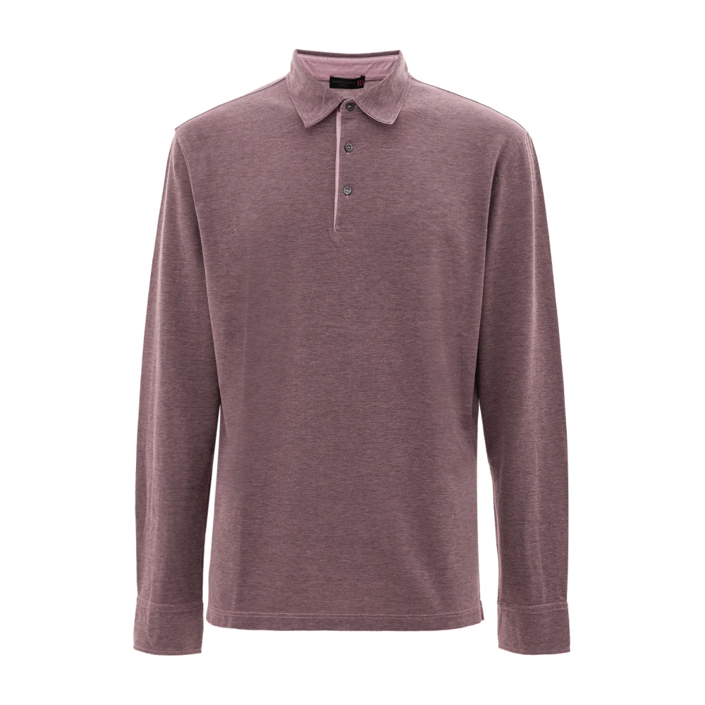 Corneliani Paarse Polo Shirt Purple Heren