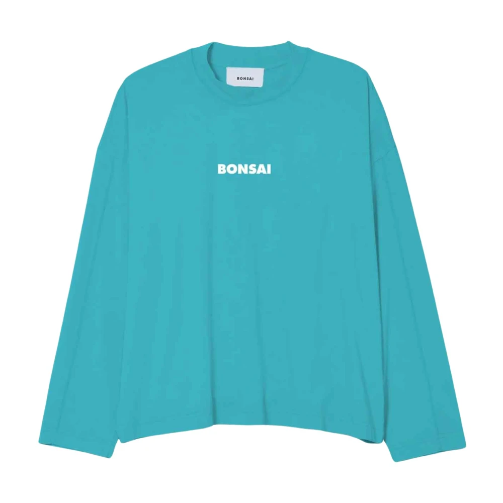 Bonsai Azure Box Logo Longsleeve Shirt Blue Heren