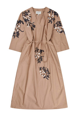 floral-sequin-dress-with-waist-tie
