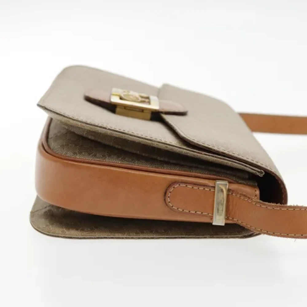 Celine Vintage Pre-owned Canvas celine-bags Beige Dames