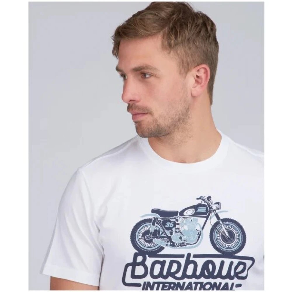 Barbour Modern Reflex T-Shirt White Heren