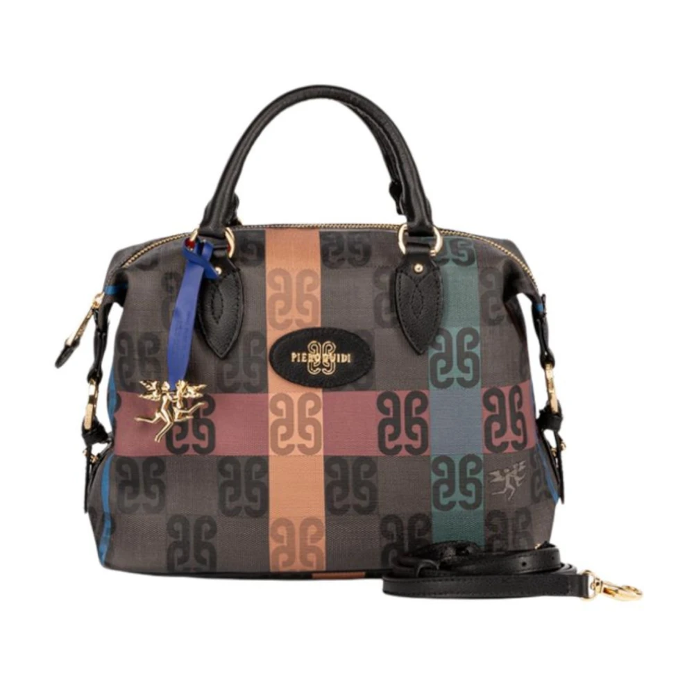 Guidi Monogram Tartan Handtas met Leren Details Multicolor Dames