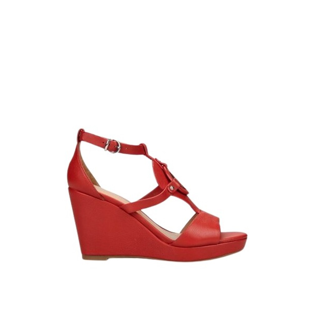 Sandales compensees rouges Emporio Armani Emporio Armani Sandales a talon compense Miinto