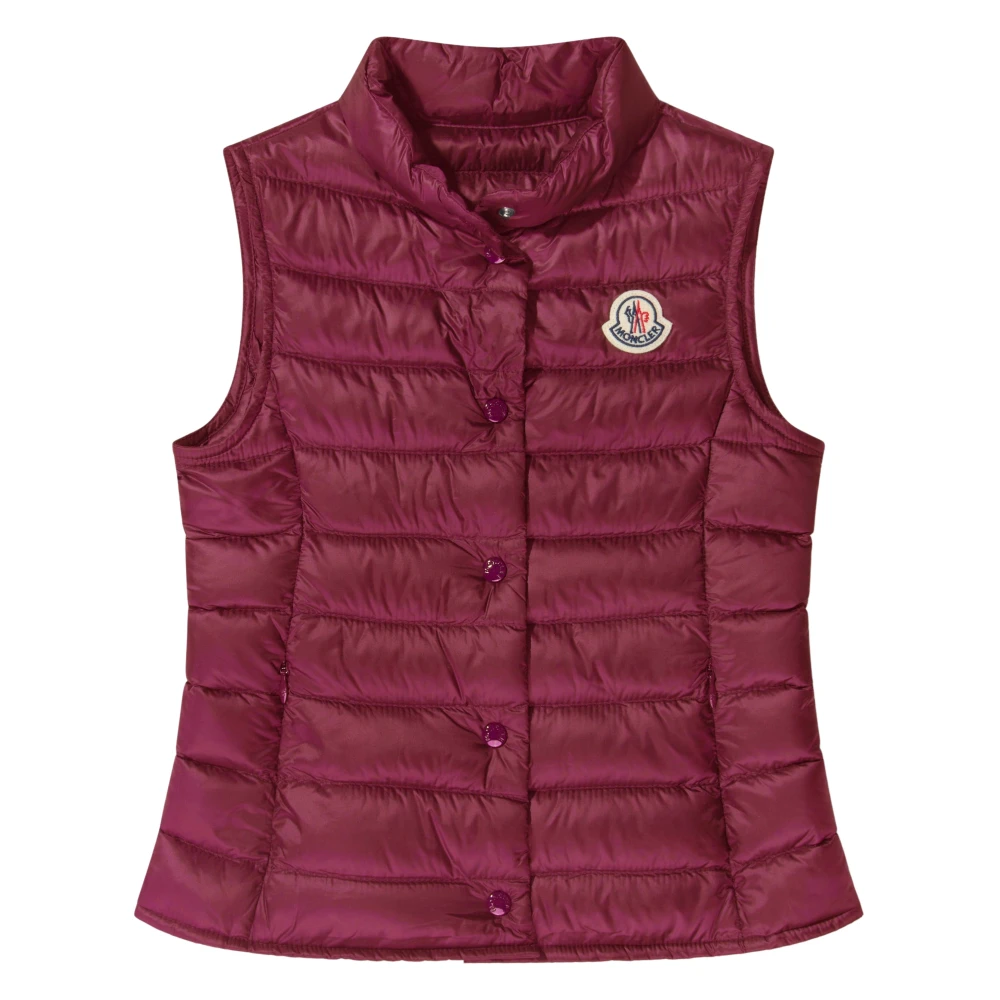 Moncler Red Waistcoats, Female, 6 Y, Liane Gilet