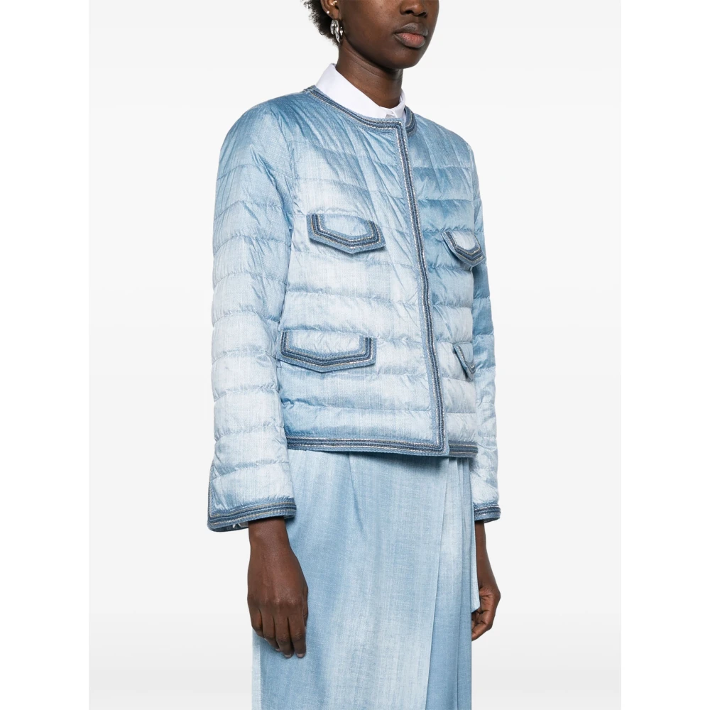 Ermanno Scervino Gewatteerde Jas voor Vrouwen Blue Dames