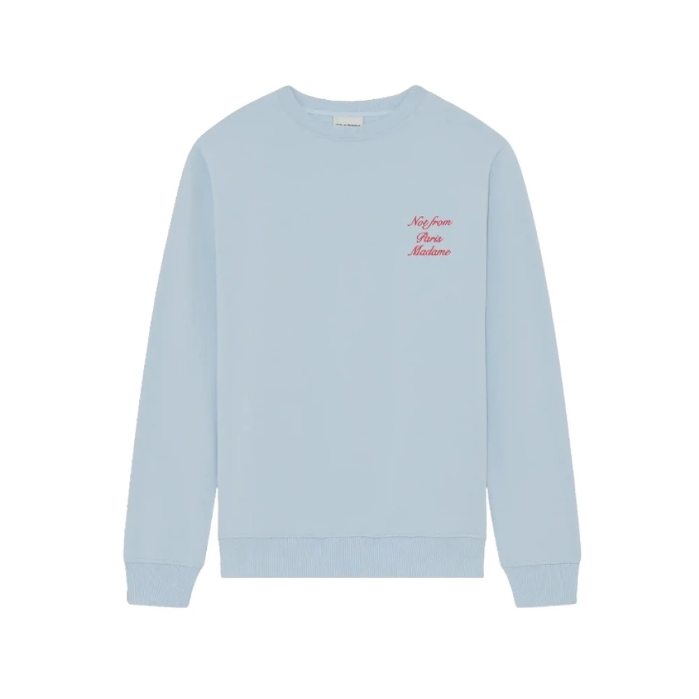 Drole De Monsieur Blue Sweatshirts, Male, Xl, Sweatshirts