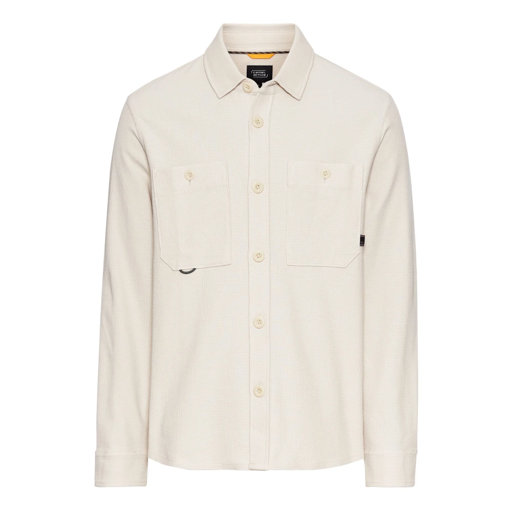 Camel active Katoenen Overshirt Beige Heren