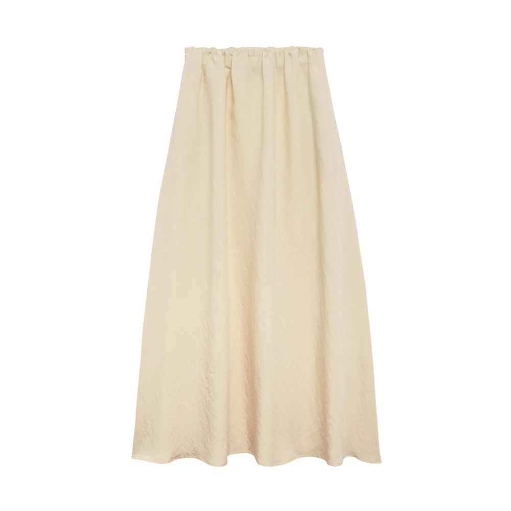 Alpha Studio Women's Beige Gonna Lunga C/Increspature - Maxi Skirts - M - Skirts