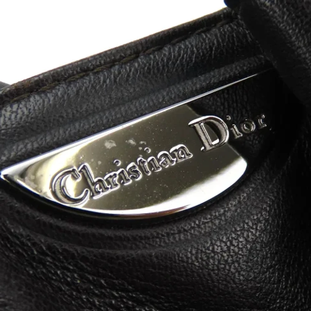 Dior Vintage Pre-owned Leather dior-bags Black Dames