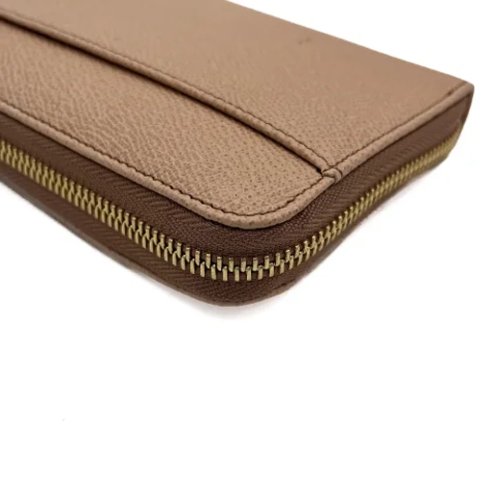 Dolce & Gabbana Pre-owned Leather wallets Beige Dames