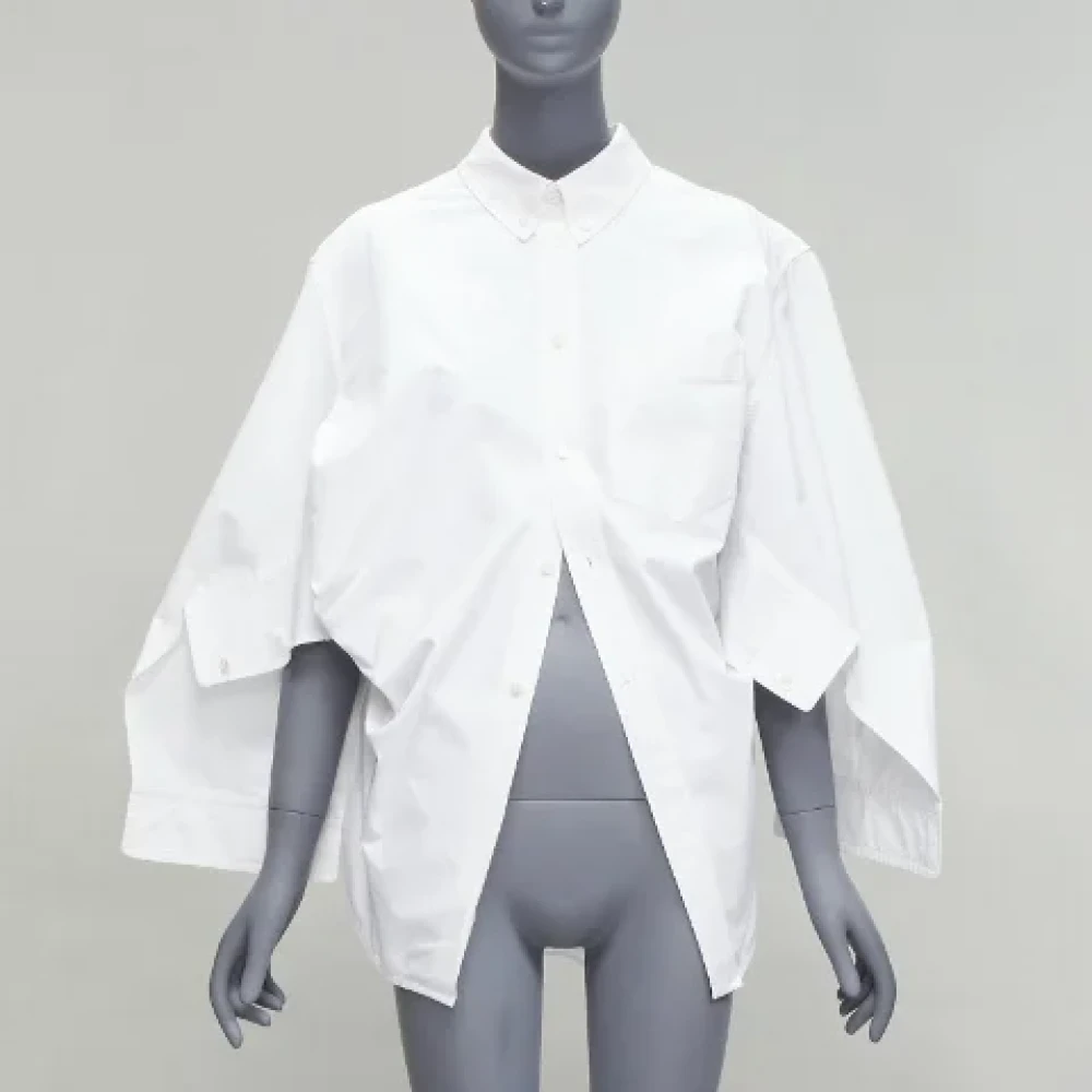Balenciaga Vintage Pre-owned Cotton tops White Dames
