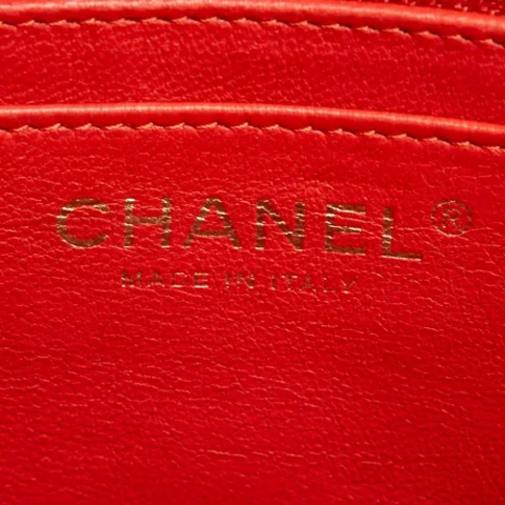 Chanel Vintage Pre-owned Leather chanel-bags Pink Dames