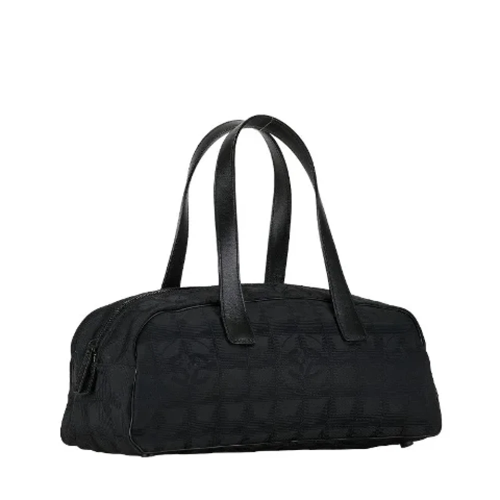 Chanel Vintage Pre-owned Canvas handbags Black Dames