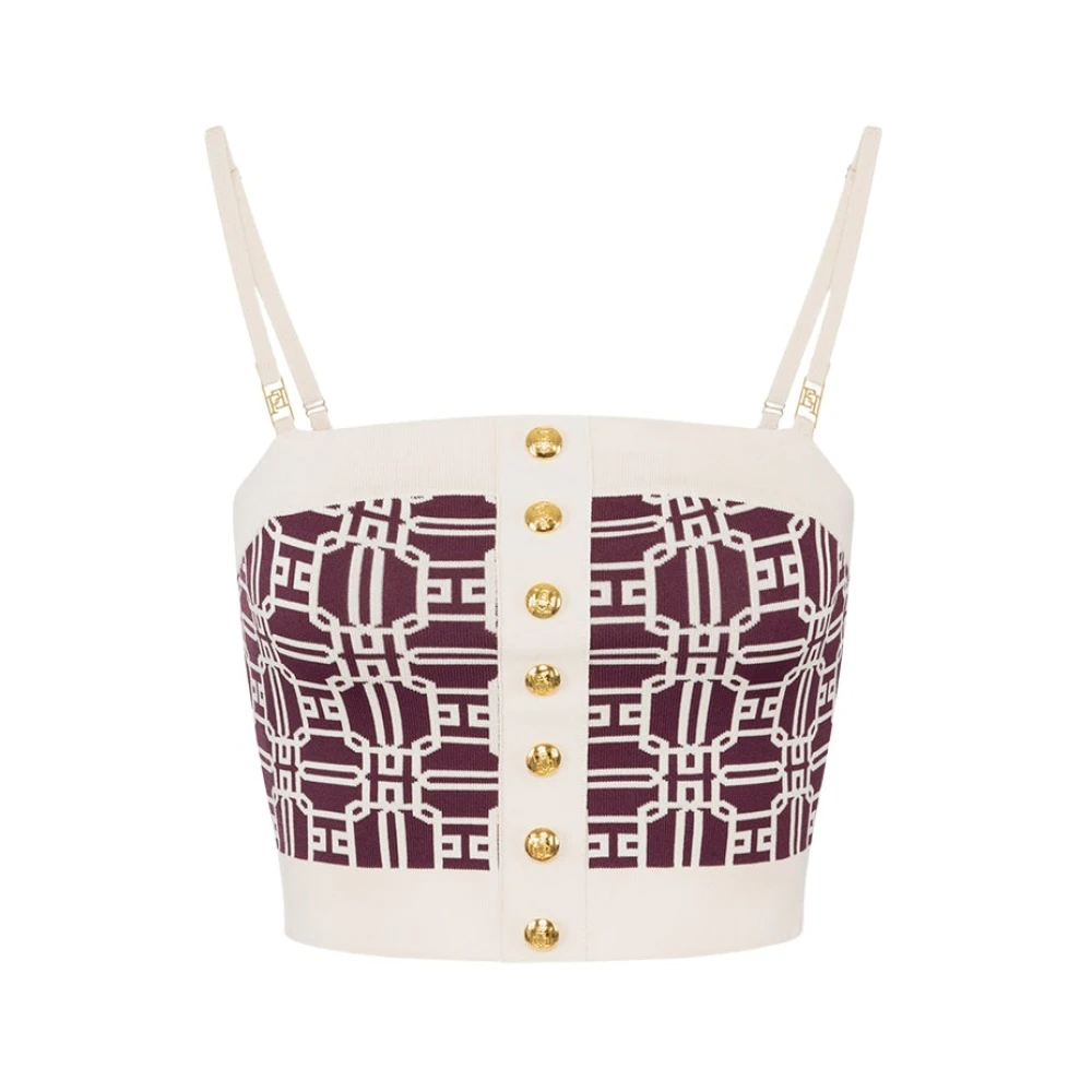 Tops > Sleeveless Tops - - Elisabetta Franchi - Modalova