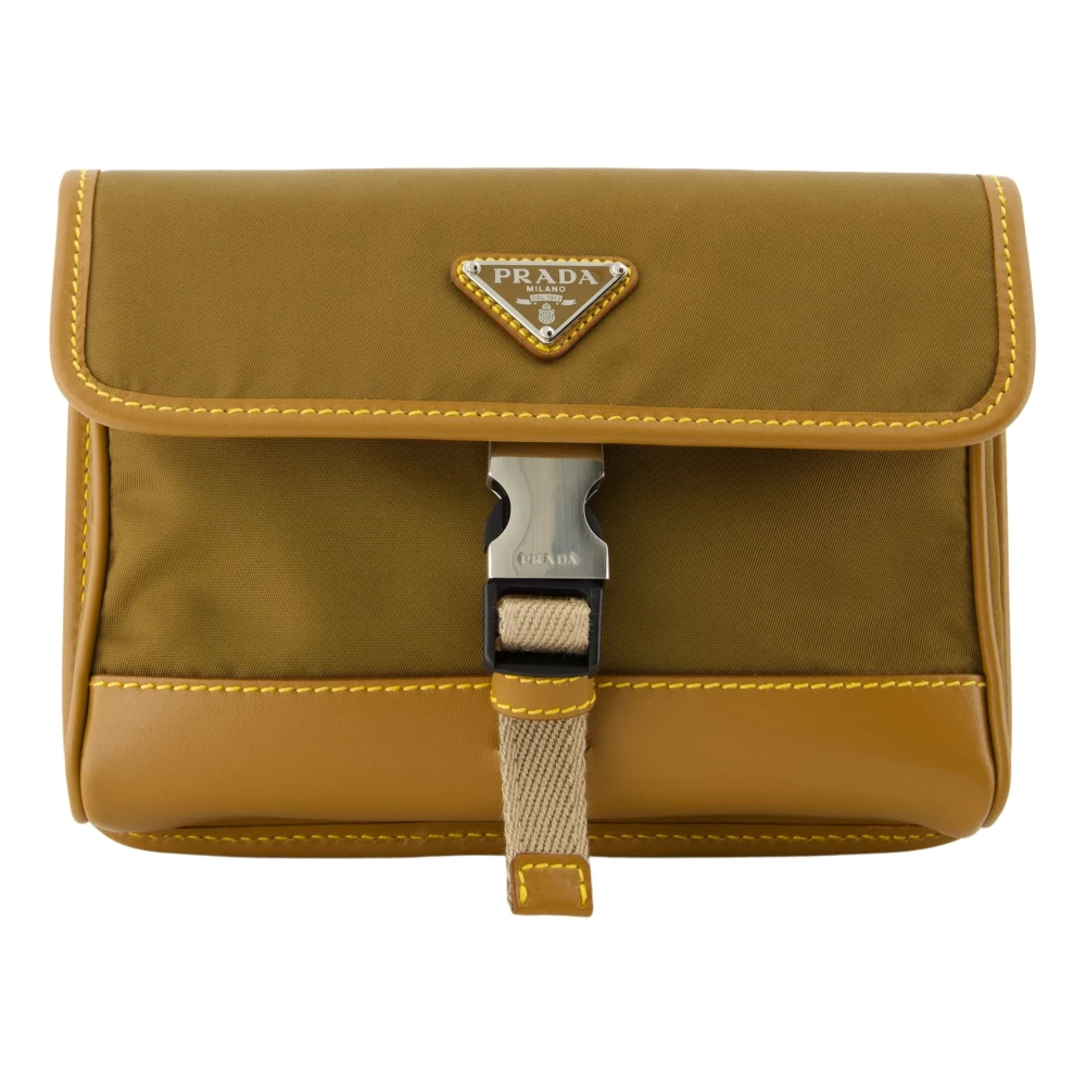 Prada Crossbody bags Smartphone Case With Logo Shield in bruin