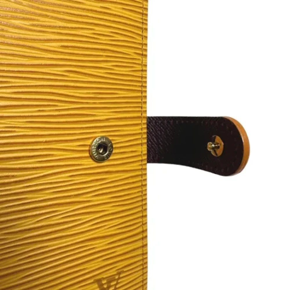 Louis Vuitton Vintage Pre-owned Leather home-office Yellow Dames