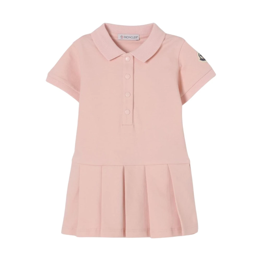 Moncler Women's Pink Pleated Polo Dress