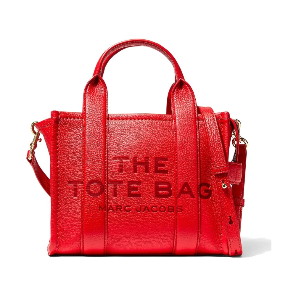 Marc Jacobs Svart 'The Tote Bag' med Logo Red, Dam