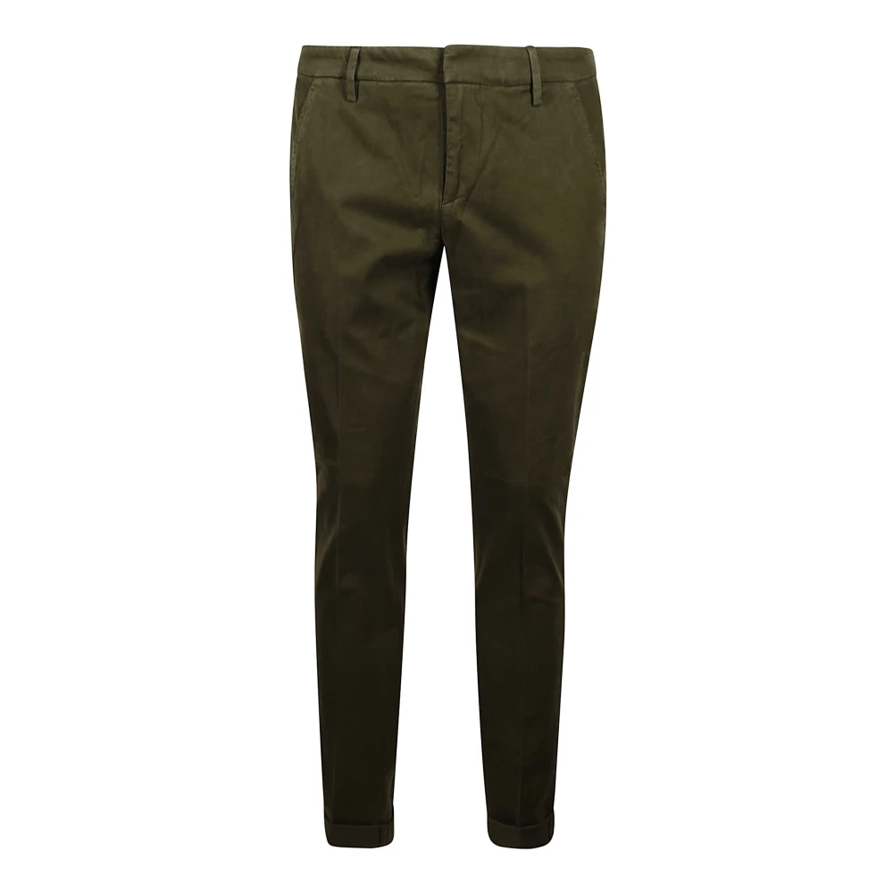 Dondup Men's Green Chinos, W28, Slim Chino Trousers