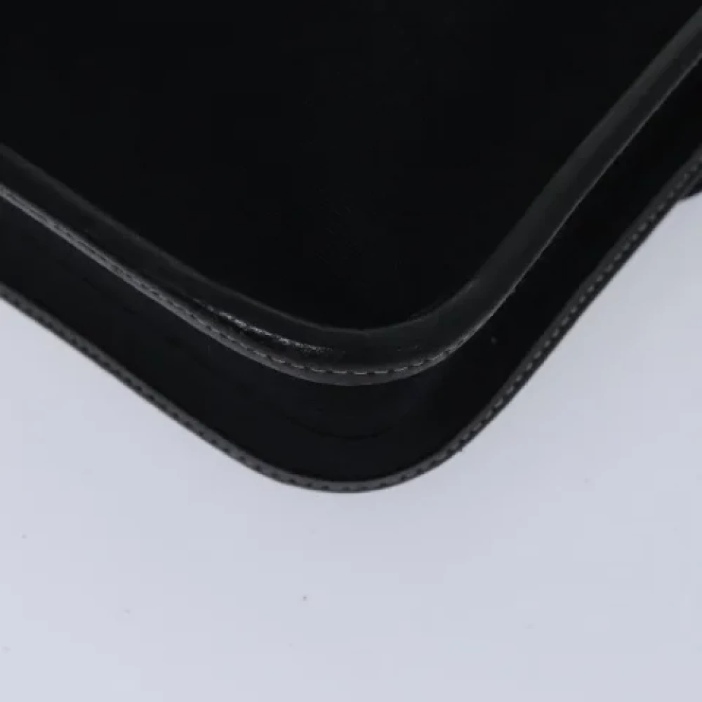 Hermès Vintage Pre-owned Canvas shoulder-bags Black Dames