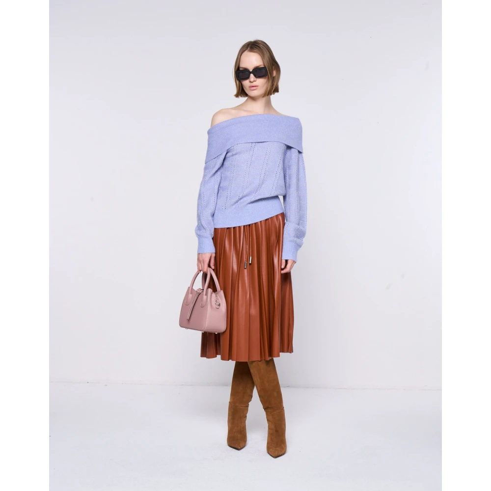 Silvian Heach Trui met blote schouders Blue Dames