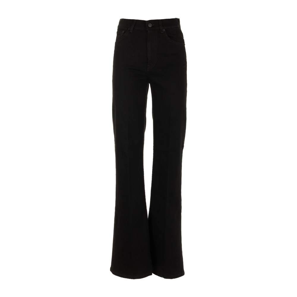 Dondup Zwarte Broek Amber Pantalone Black Dames