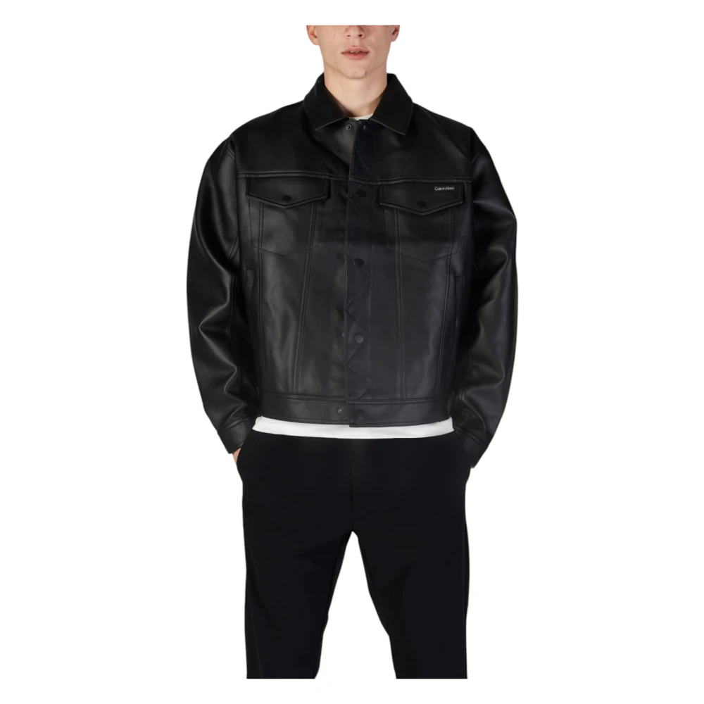 Calvin Klein Jeans Mannen Lente Zomer Jassen Collectie Black Heren