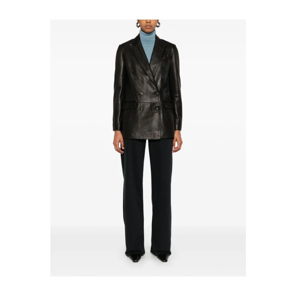 adriano goldschmied Zwarte Wide Leg Denim Jeans Black Dames