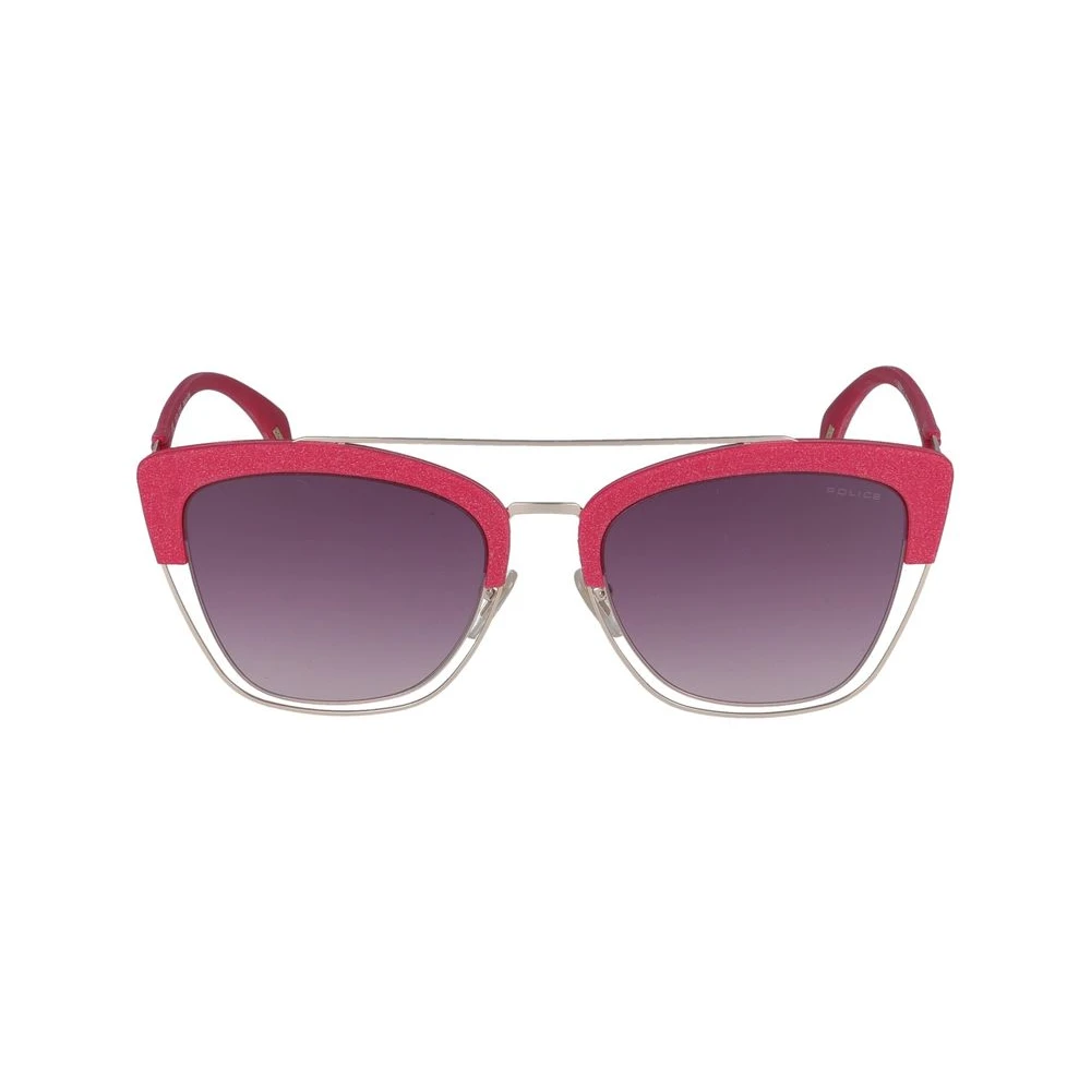 Police Unisex Red Sunglasses, 54 Mm, Stylish Grey Gold Eyeglasses