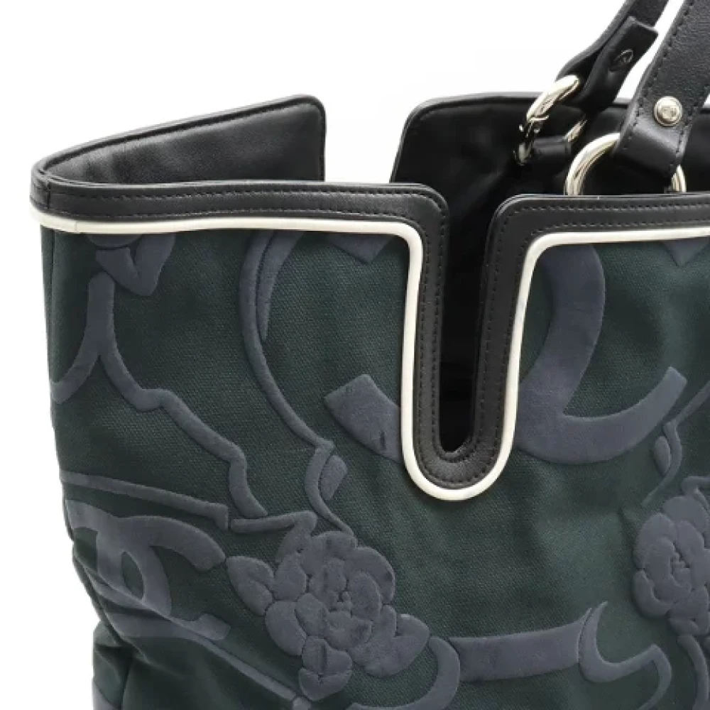 Chanel Vintage Pre-owned Canvas totes Black Dames