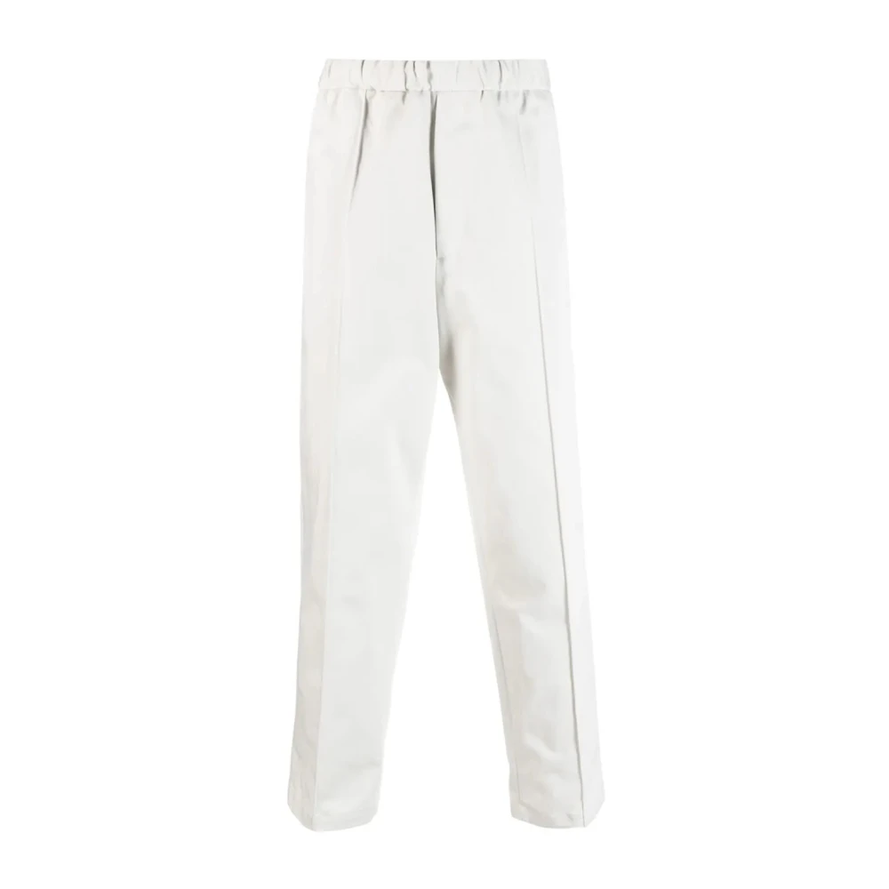 Jil Sander Witte Casual Katoenen Broek White Heren
