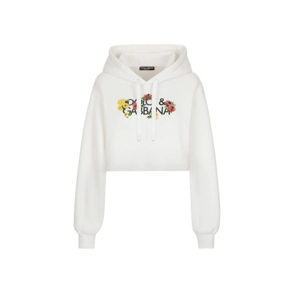 Dolce & Gabbana Stijlvolle Hoodie voor Mannen White Dames