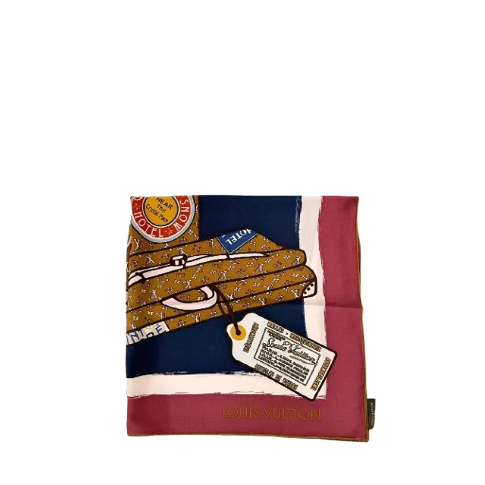 Louis Vuitton Vintage Pre-owned Silk scarves Multicolor Dames