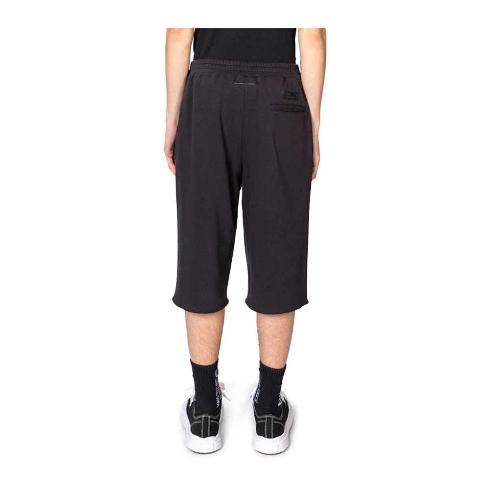 MM6 Maison Margiela Zwarte Op Maat Gemaakte Wollen Shorts Black Heren
