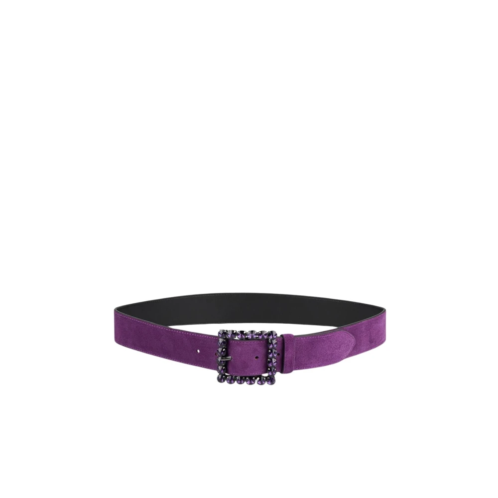 Alma en Pena Riem met vierkante gesp Purple Dames