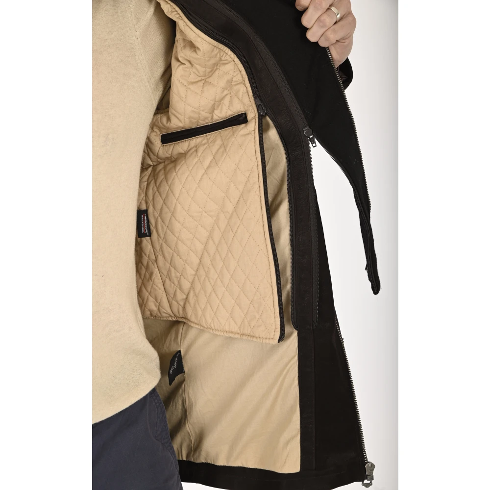 La Canadienne Bruine Nubuck Comfortabele Vest Brown Heren