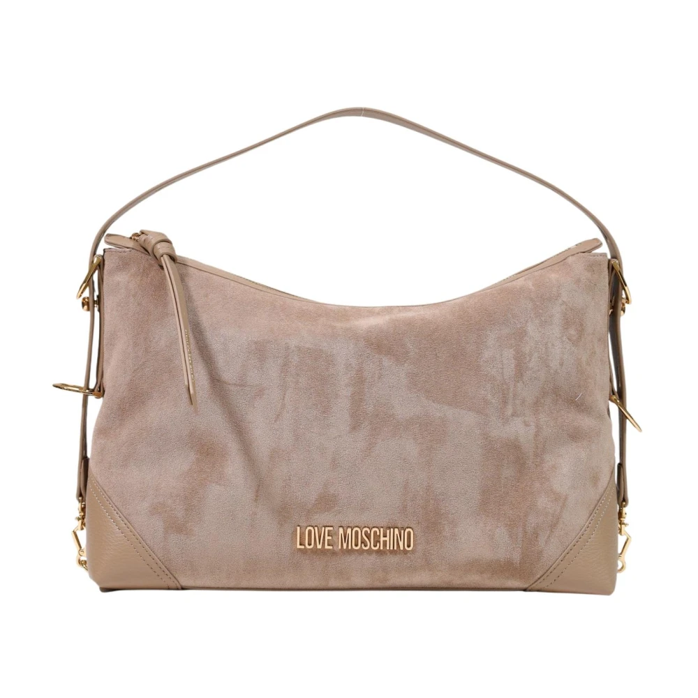 Love Moschino Beige Shoulder Bags, Female, One Size, Large Bag