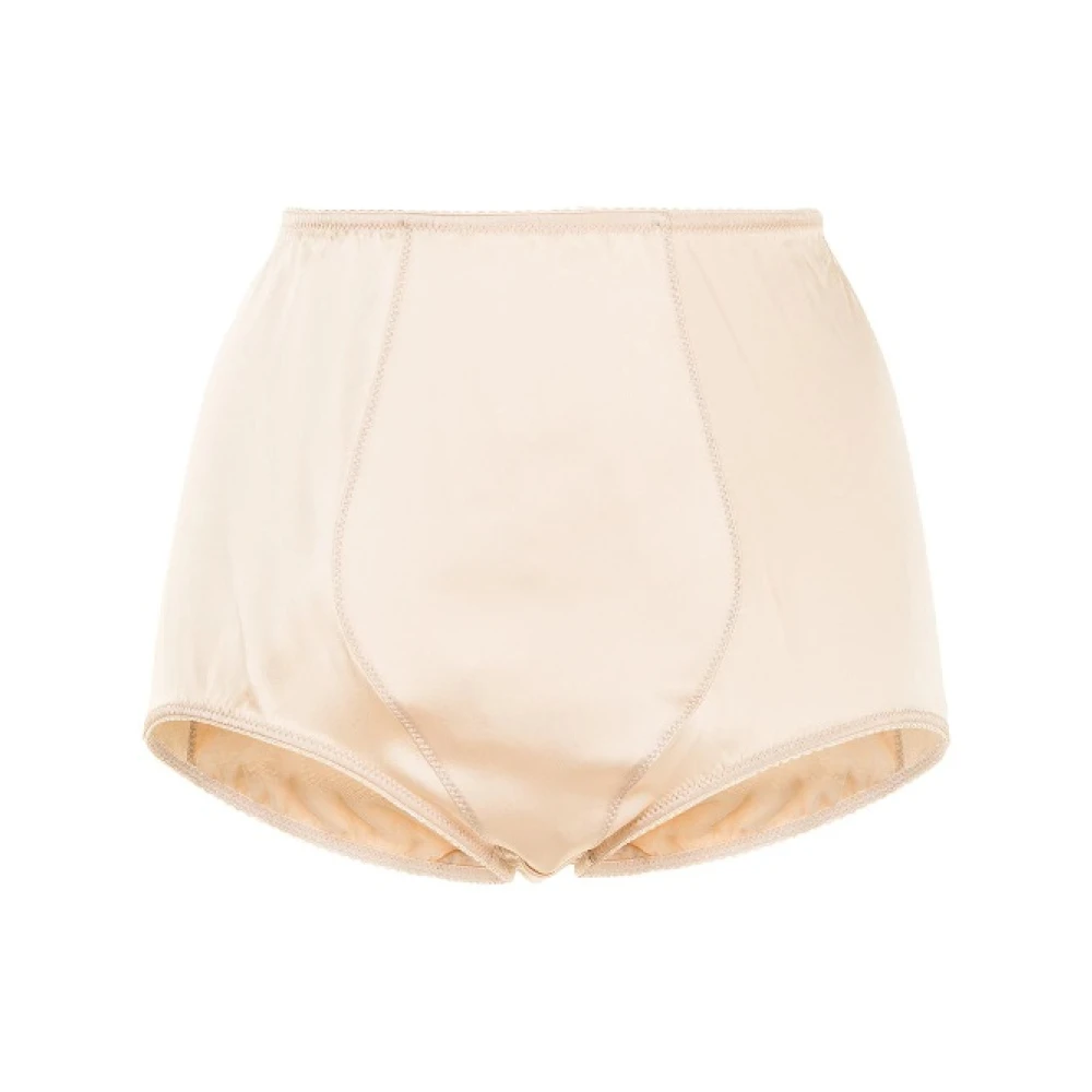 Dolce & Gabbana Elegante Slip Jurk voor Vrouwen Beige Dames