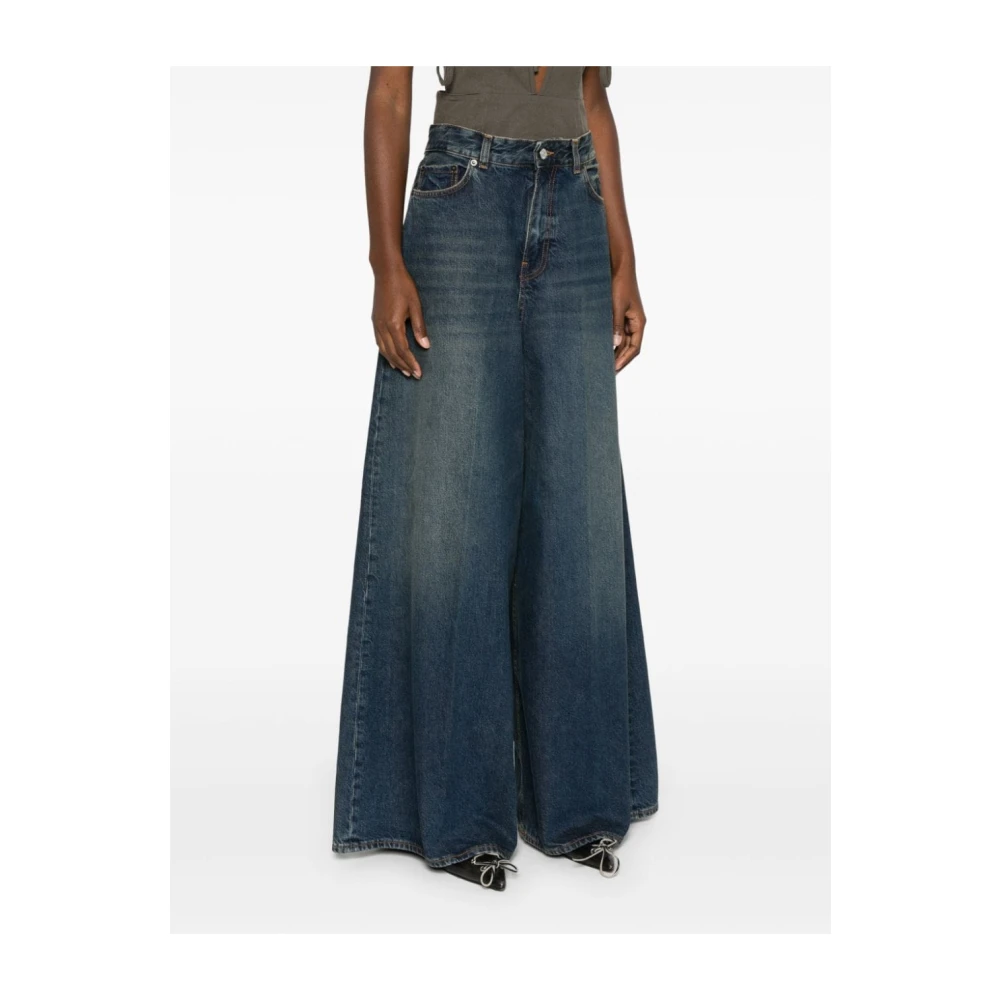 Haikure Wijde Jeans Blue Dames