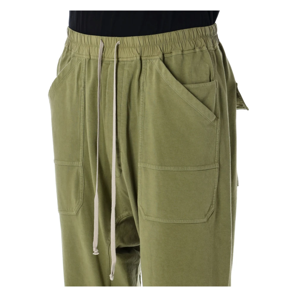 Rick Owens Cargo Trekkoord Broek Salie Aw24 Green Heren