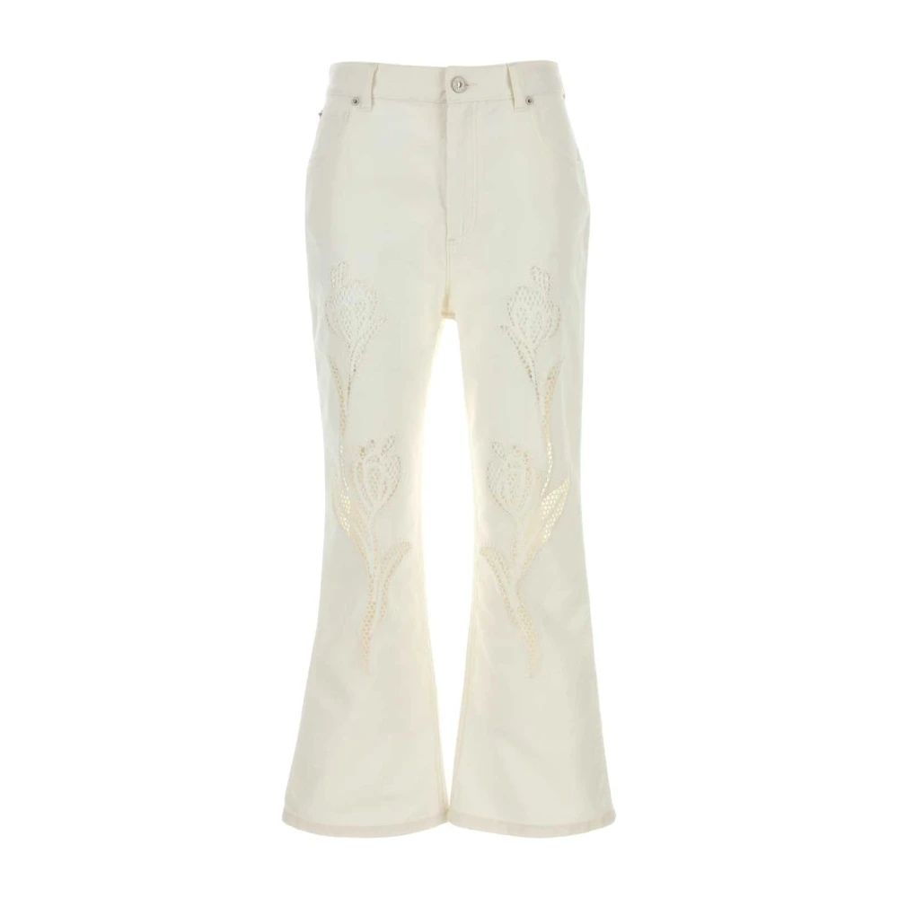Marni Women's White Flare Jeans, Xs, Trousers