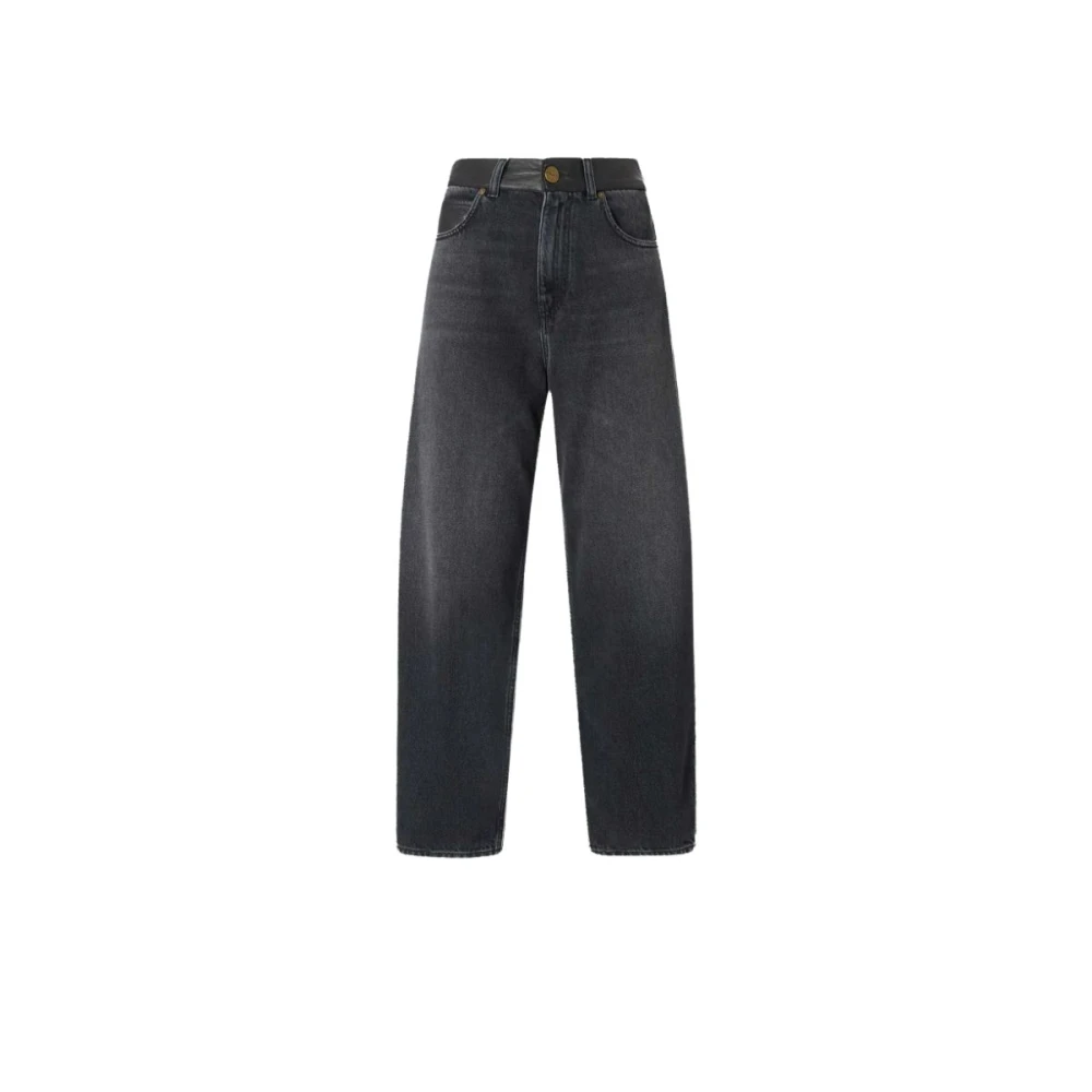 Pinko , Loose Fit Jeans, Female, Gray, W27, Estelle Egg Jeans