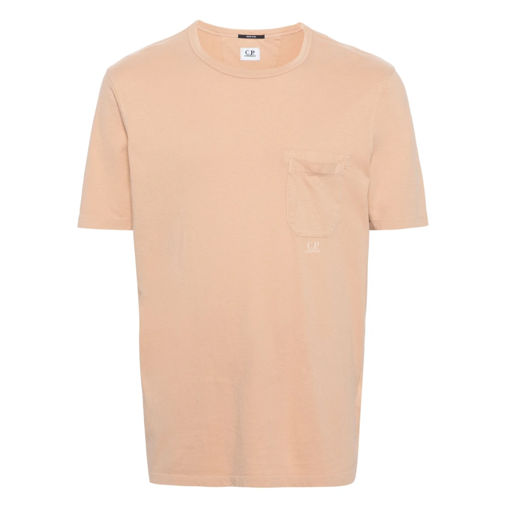 C.P. Company Geverfde Zak T-Shirt Beige Heren