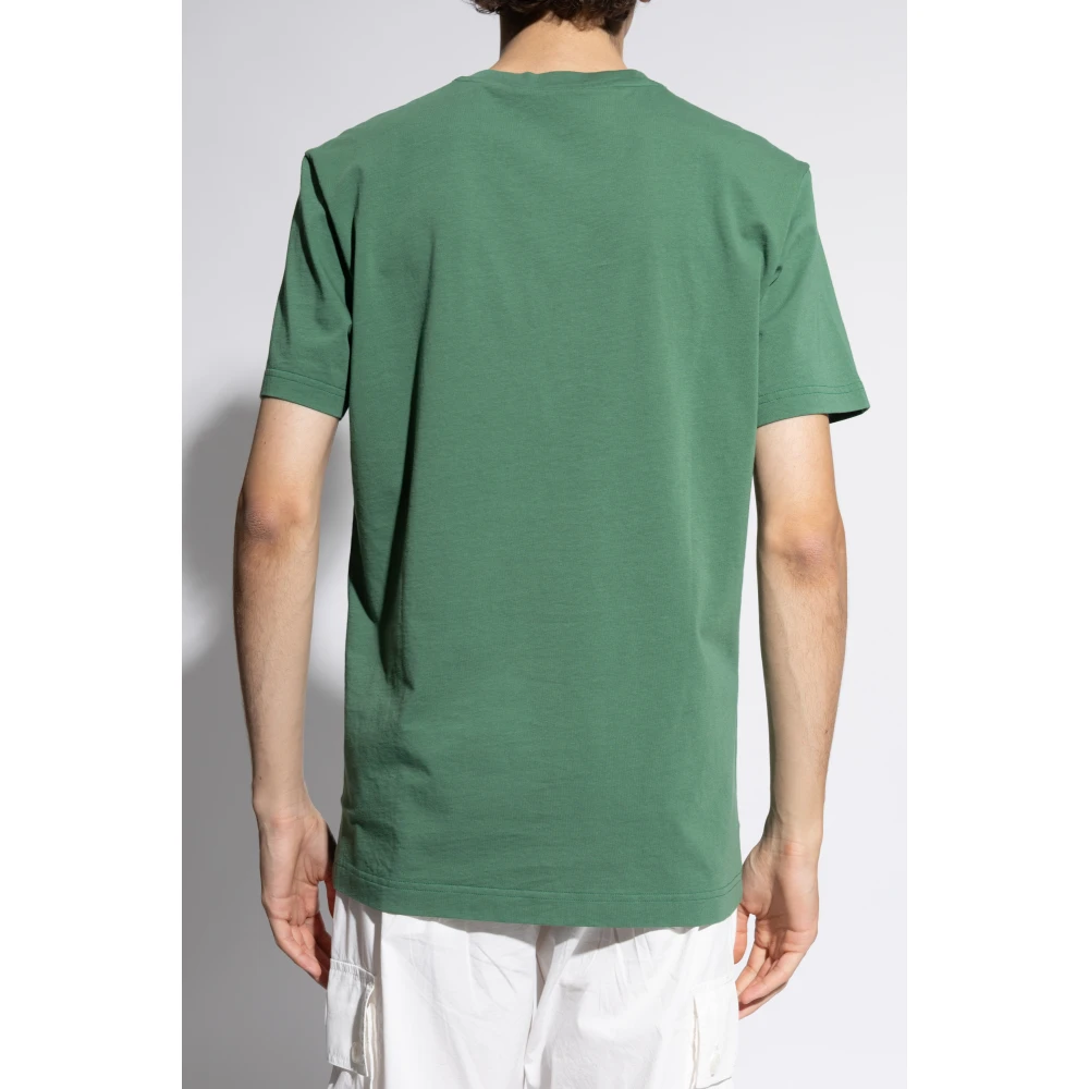 Dolce & Gabbana Bedrukt T-shirt Green Heren