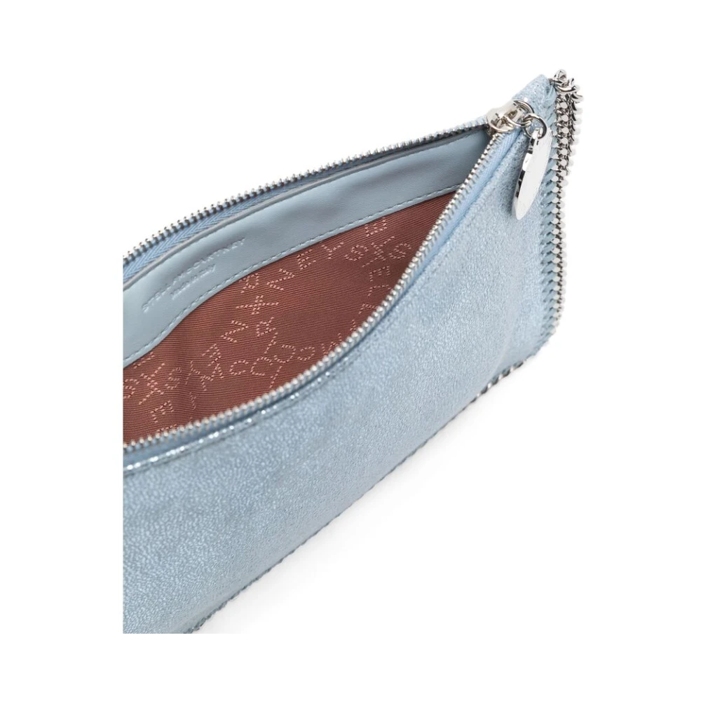 Stella Mccartney Blauwe Faux Leren Kettingtas Blue Dames