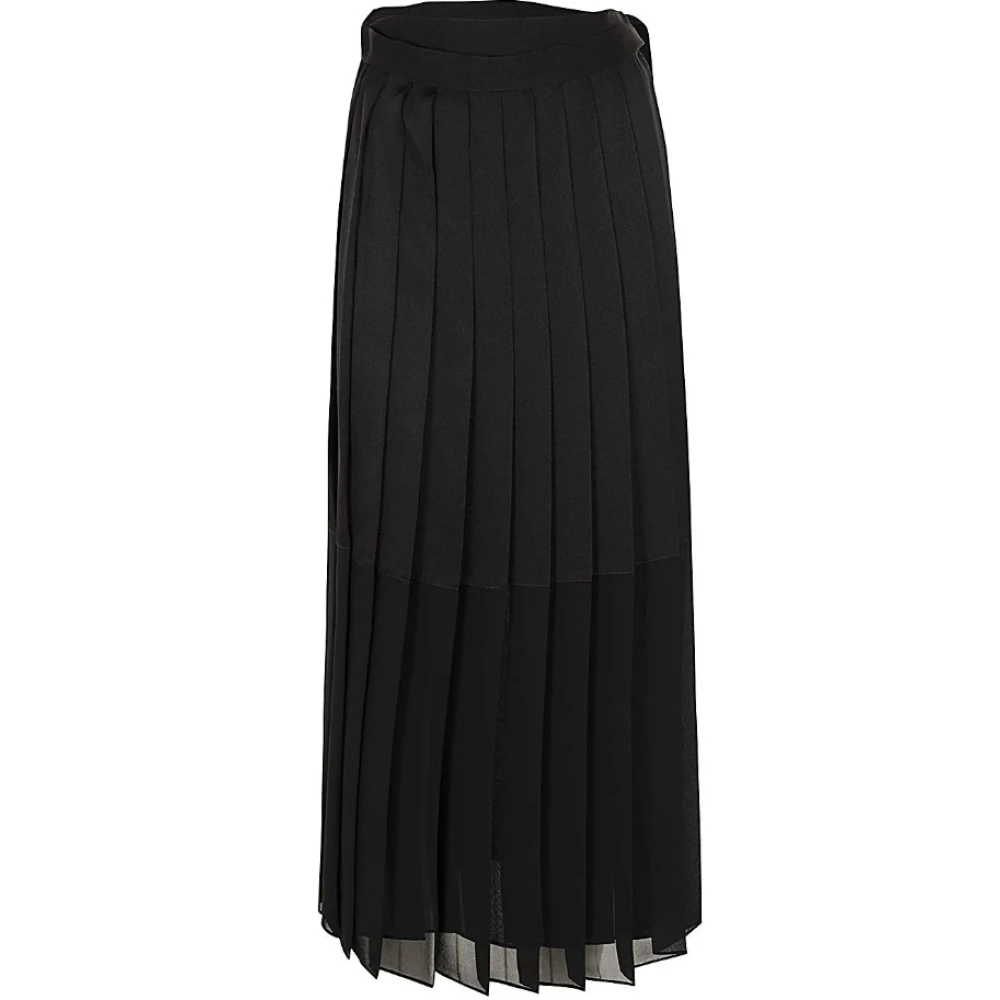 Fabiana Filippi Elegante Zwarte Rok Essentieel Garderobe Item Black Dames