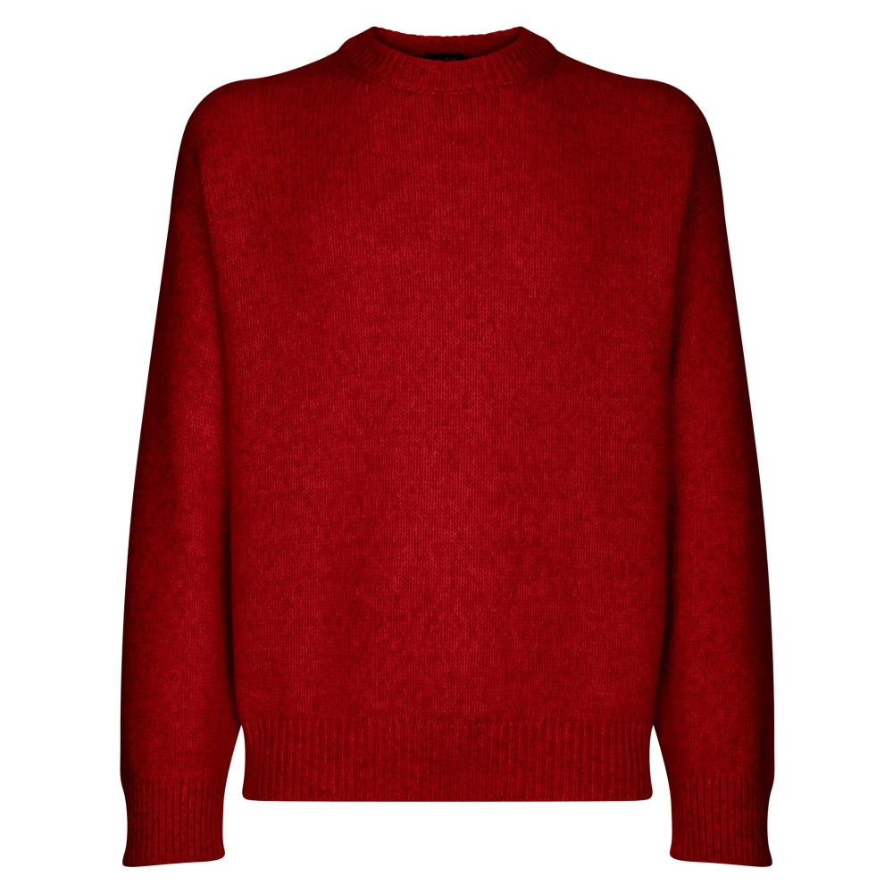 Add Trui IN Dagelijks Wol-Katoen Red Heren