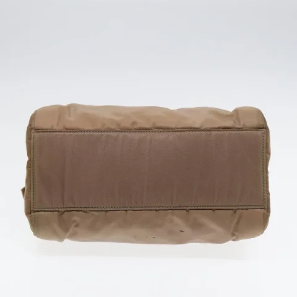 Prada Vintage Pre-owned Nylon prada-bags Brown Dames