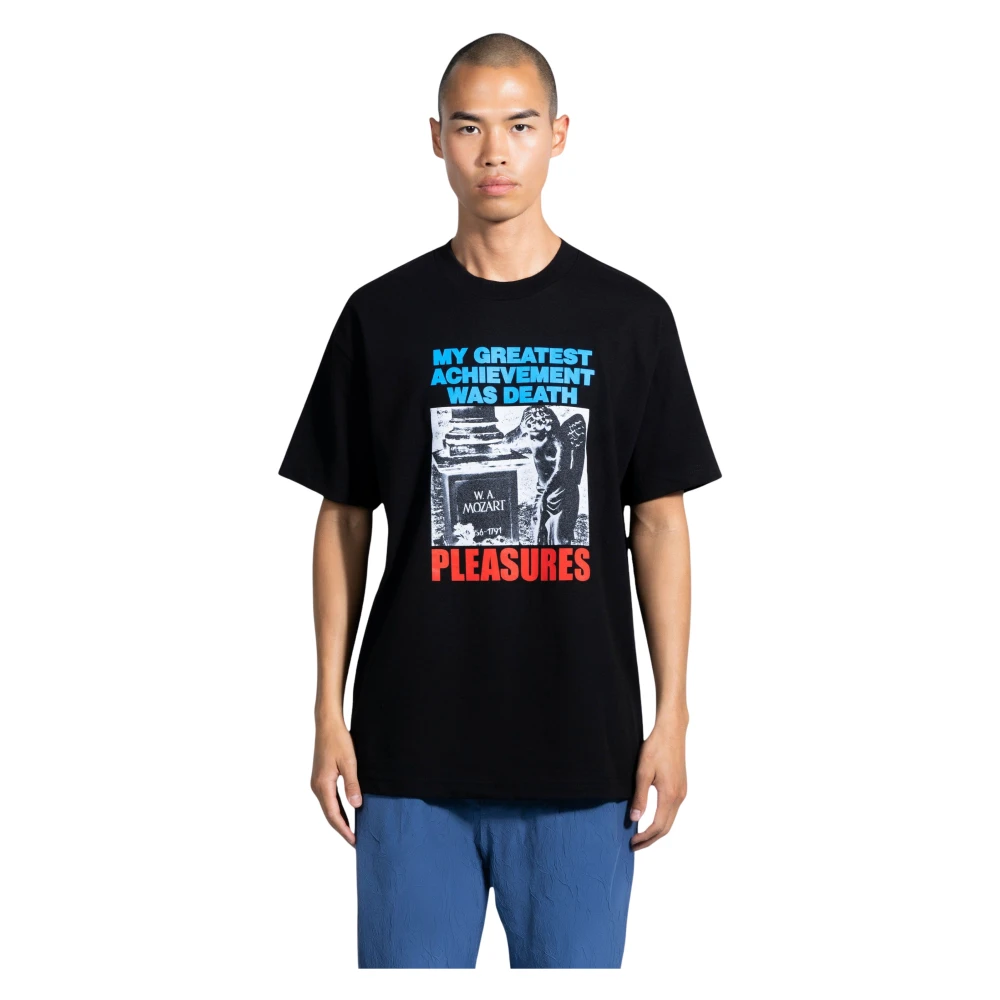 Pleasures Zwarte Wolfie Regular Tee Black Heren