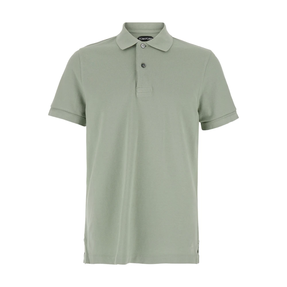 Tom Ford Groene Tennis Piquet Polo Shirt Green Heren